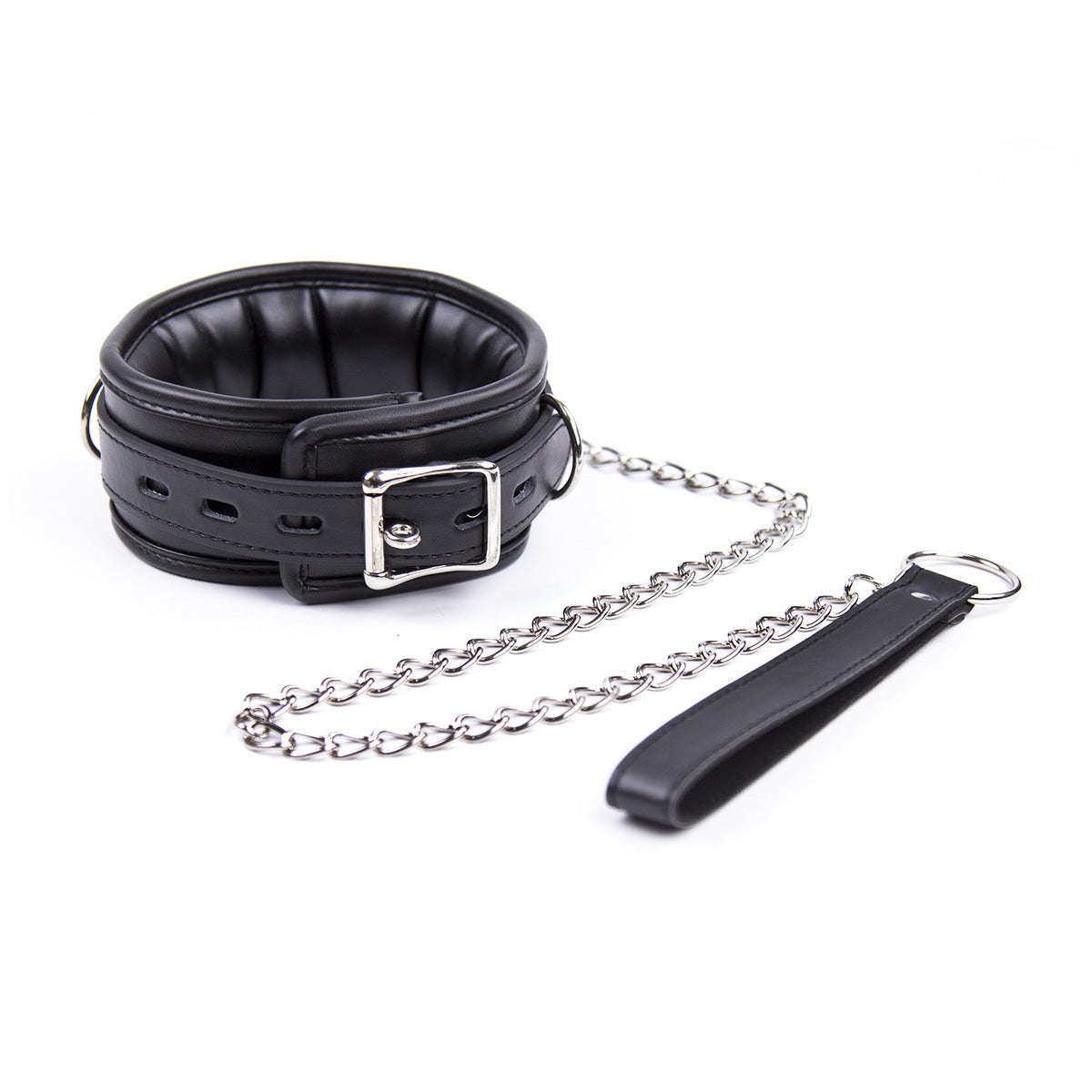 Wrapped Neck Bondage Collar And Lead Submissive
