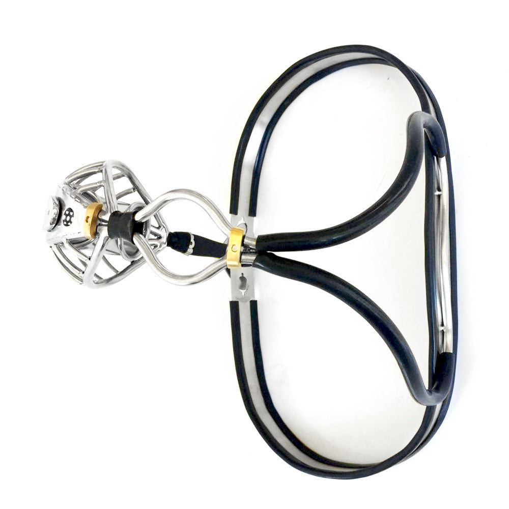 Chastity Belt Stainless Steel Chastity Cage Belt Lock