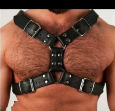 Men's wide belt and chest belt