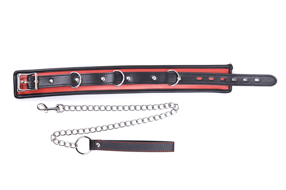 Wrapped Neck Bondage Collar And Lead Submissive