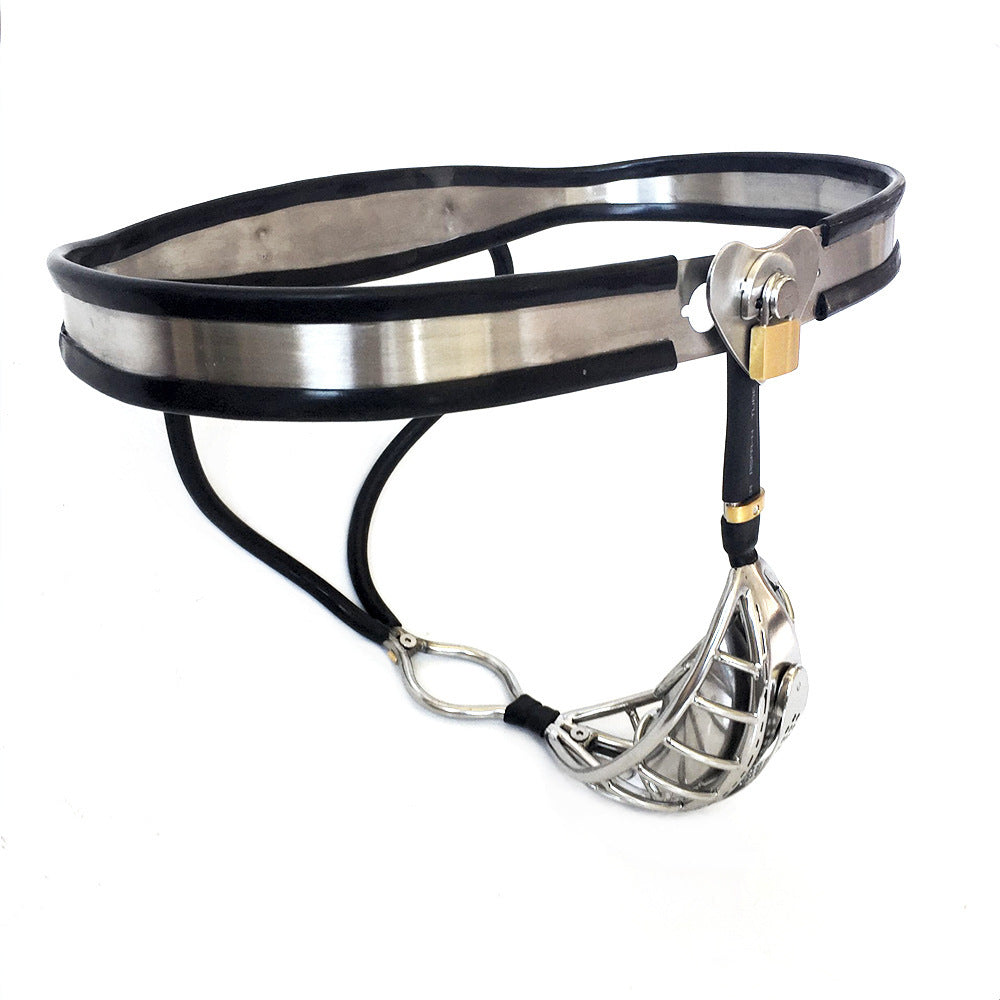 Chastity Belt Stainless Steel Chastity Cage Belt Lock