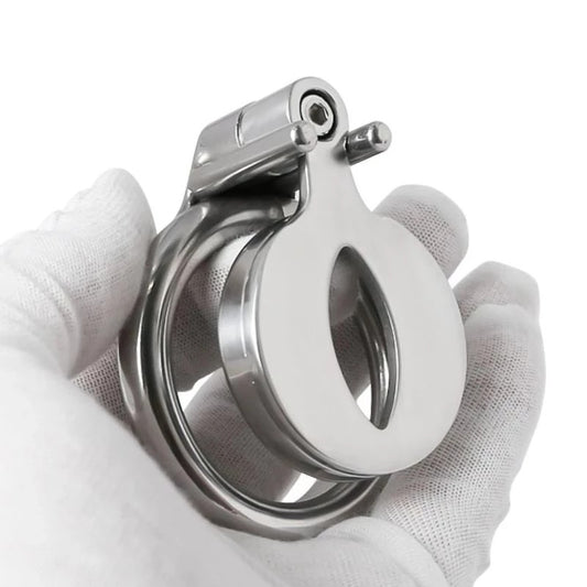 Stainless Steel Male Bird Cage Chastity Lock Youth Abstinence Ring Artifact