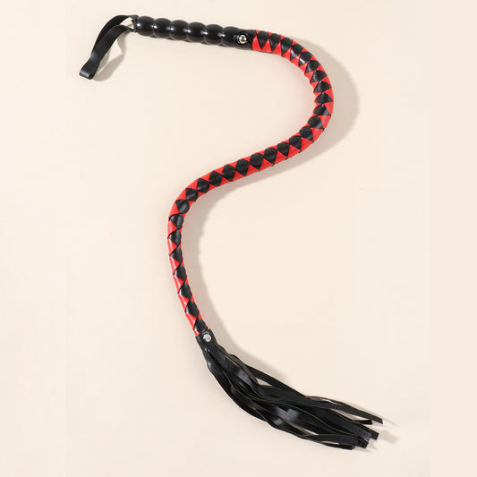 Leather Whip Prop Training And Punishment Tool Female