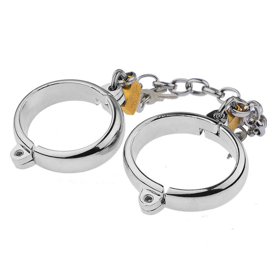 Metal Handcuffs Foot Cuffs Oval Handcuffs Foot Shackles