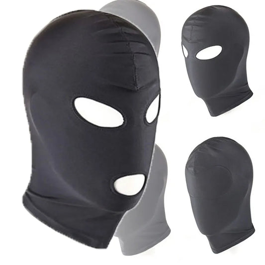 high Elastic Breathable Fetish Face Mask Hood