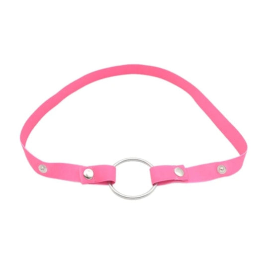 Chastity Cage Pink Elastic Band Belt