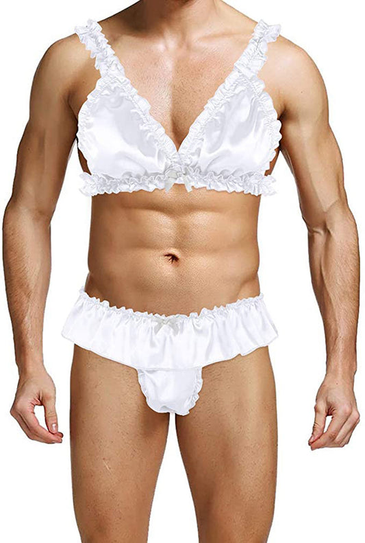 Men's Lace Bra Underwear Pseudo-girl Bra
